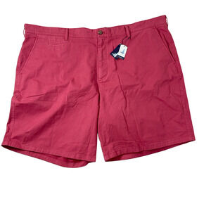 New Johnnie-O Shorts Men's Size 52 Malibu Red Chino Inseam 9" NWT Beach